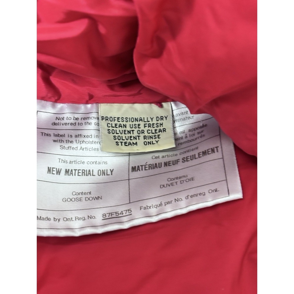 Vintage Eddie Bauer Goose Down Quilted Puffer Vest Womens XL Red - Picture 8 of 9